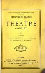 Tapa de Théâtre complet de Alex. Dumas -- Douzième série