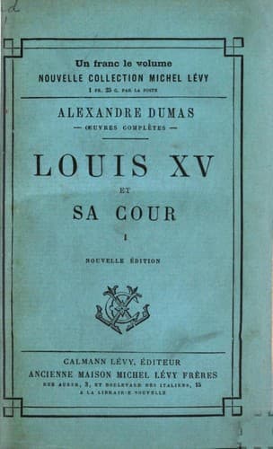 Tapa de Louis XV et sa cour