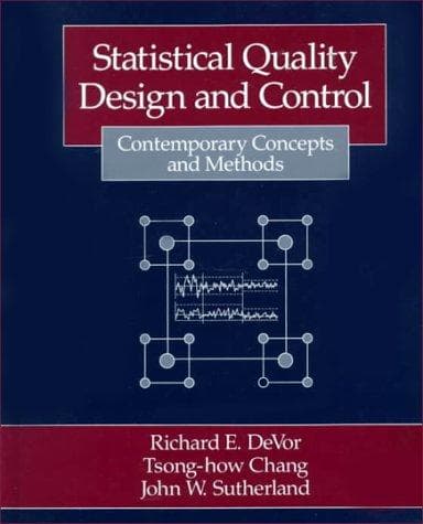 Tapa de Statistical quality design and control