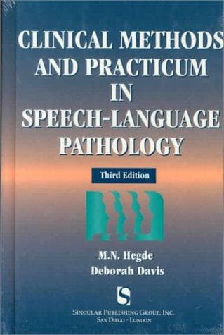 Tapa de Clinical methods and practicum in speech-language pathology