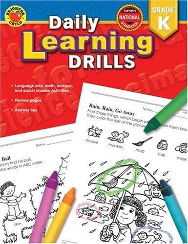 Tapa de Daily Learning Drills, Grade K