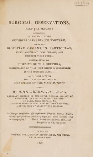 Tapa de Surgical observations, part the second