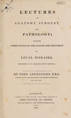 Tapa de Lectures on anatomy, surgery, and pathology