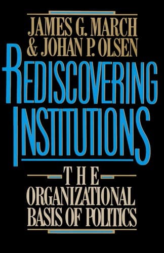 Tapa de Rediscovering Institutions