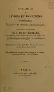 Tapa de Livres et documens historiques, manuscrits et imprimés, autographes