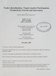 Tapa de Trade liberalization