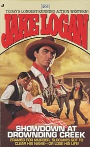 Tapa de Showdown at Drowning Creek (Slocum Series #203)