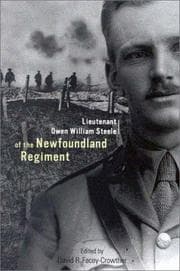 Tapa de Lieutenant Owen William Steele of the Newfoundland Regiment