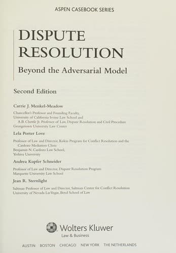Tapa de Dispute resolution