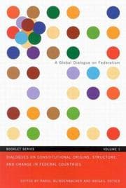 Tapa de Constitutional Origins, Structure, and Change in Federal Countries