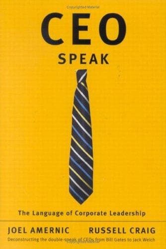 Tapa de CEO-speak
