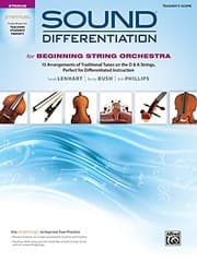 Tapa de Sound Differentiation for Beginning String Orchestra