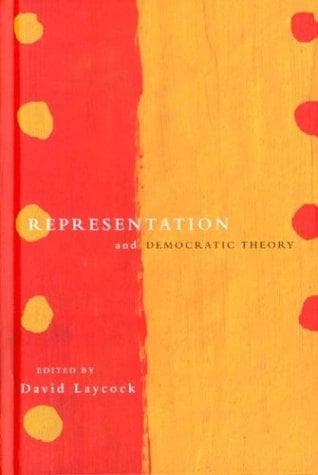 Tapa de Representation and Democratic Theory