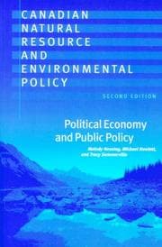 Tapa de Canadian Natural Resource and Environmental Policy