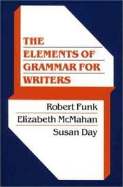 Tapa de The elements of grammar for writers