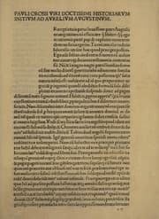 Tapa de Pauli Orosii uiri doctissimi historiarum initium ad Aurelium Augustinum