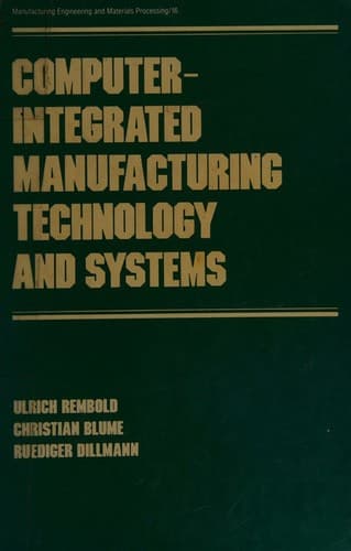 Tapa de Computer-integrated manufacturing technology and systems