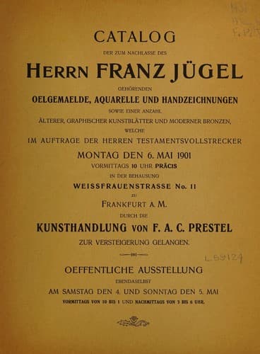 Tapa de Oelgemaelde, Aquarelle und Handzeichnungen