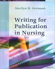 Tapa de Writing For Publication In Nursing