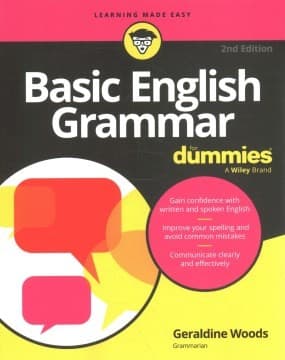 Tapa de Basic English Grammar for Dummies - US