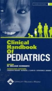 Tapa de Clinical handbook of pediatrics