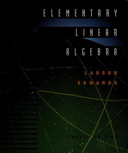 Tapa de Elementary linear algebra.
