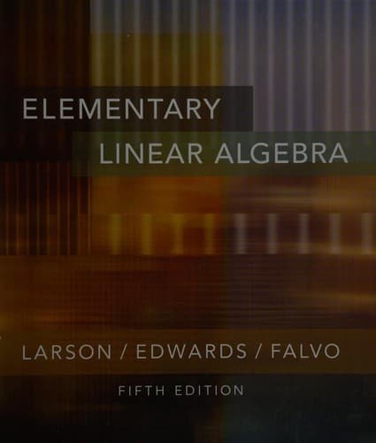 Tapa de Elementary linear algebra.
