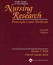 Tapa de Study guide to accompany Nursing research