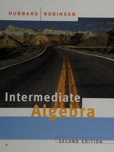 Tapa de Intermediate algebra