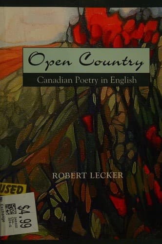Tapa de Canadian poetry in English
