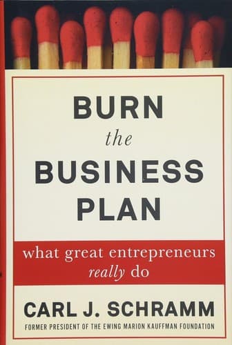 Tapa de Burn the business plan