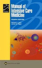 Tapa de Manual of intensive care medicine