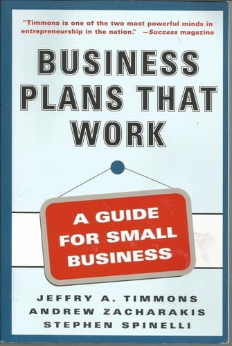 Tapa de Business plans that work
