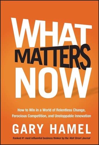 Tapa de What matters now