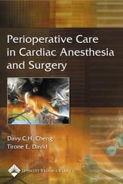 Tapa de Perioperative care in cardiac anesthesia and surgery