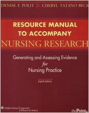 Tapa de Resource manual to accompany Nursing research: generating and assessing evidence for nursing practice, 8th edition