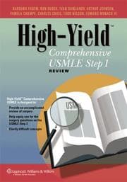 Tapa de High-yield comprehensive USMLE step 1 review