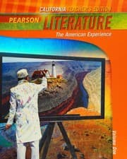 Tapa de Pearson Literature California -- The American Experience -- Volume One