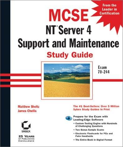 Tapa de MCSE NT Server 4 support and maintenance study guide