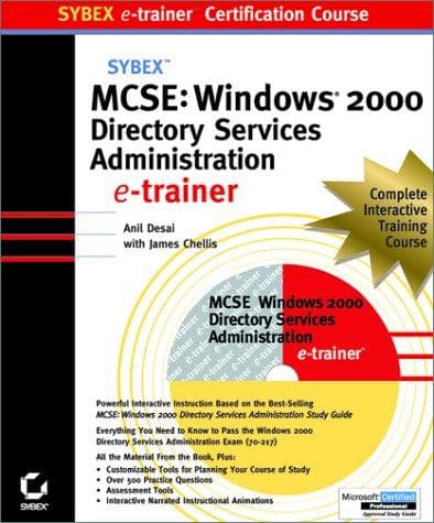 Tapa de MCSE Windows 2000 Directory Services Administration Virtual Trainer