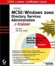 Tapa de MCSE Windows 2000 Directory Services Administration Virtual Trainer