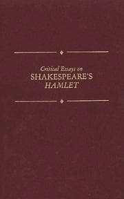 Tapa de Critical Essays on Shakespeare's Hamlet