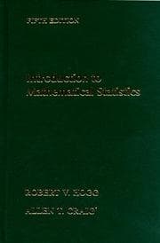 Tapa de Introduction to mathematical statistics