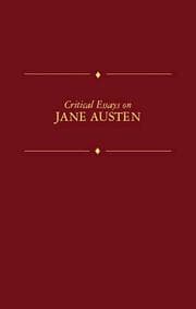 Tapa de Critical Essays on British Literature Series - Jane Austen
