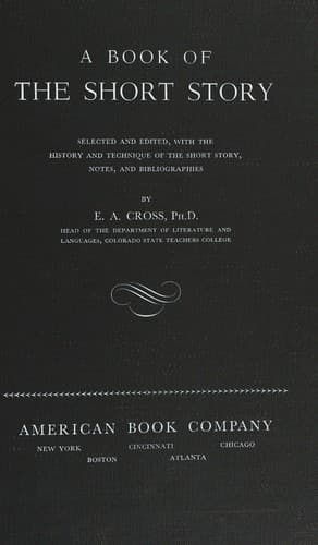 Tapa de A book of the short story
