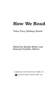 Tapa de How We Read