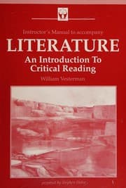 Tapa de Instructor's Manual to accompany Vesterman Literature
