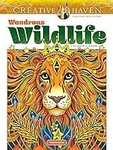 Tapa de Creative Haven Wondrous Wildlife Coloring Book