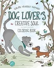 Tapa de Dog Lover's Creative Soul Coloring Book