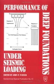 Tapa de Performance of deep foundations under seismic loading